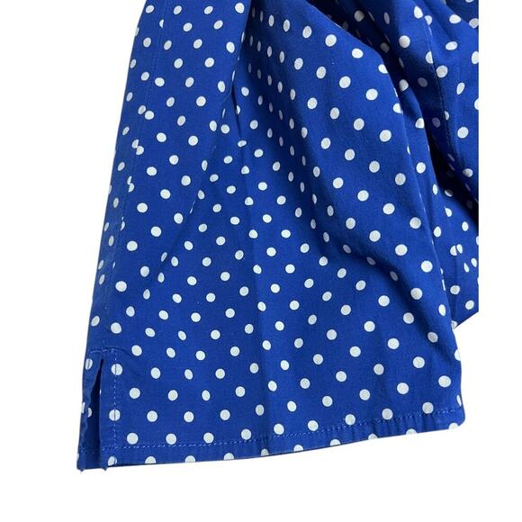 Lauren Jeans Co. Ralph Lauren Size 10 Blue White Polka Dot Capri Pants - Picture 12 of 13